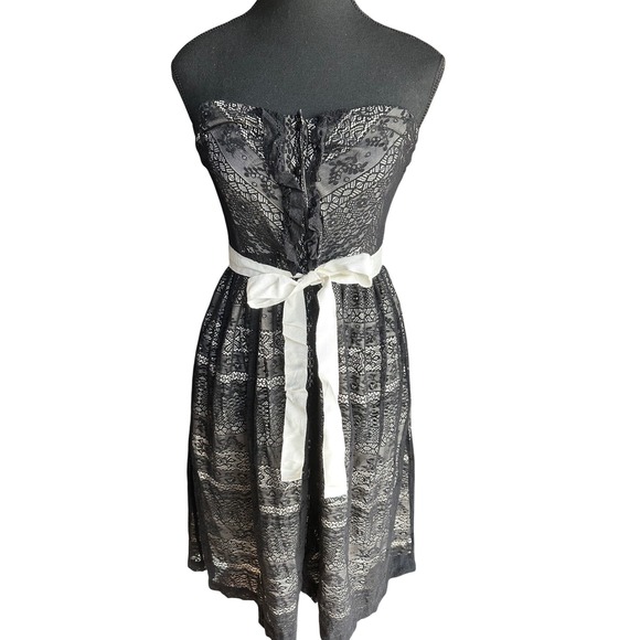 Anthropologie Moulinette Souers‎ strapless lace dress size 6 - Picture 1 of 4